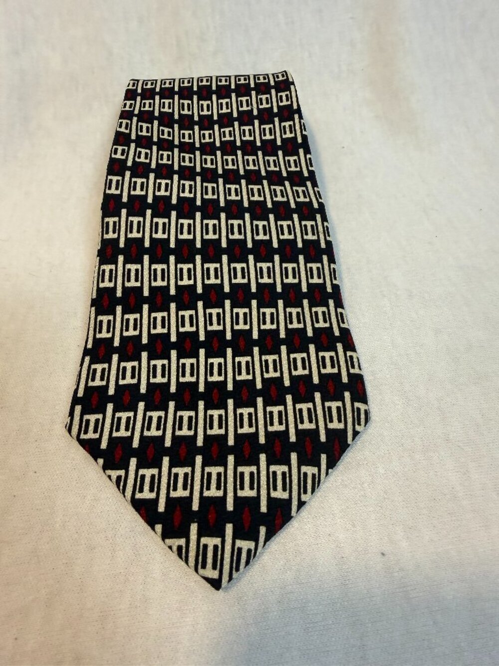 VTG John Henry Vintage Silk Tie USA Made 100% Silk Classic Designer Necktie